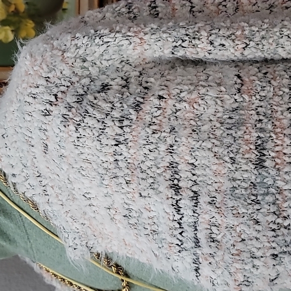 LOFT Outlet balletcore fuzzy open front sweater medium comfy cardigan comfy - Picture 7 of 11